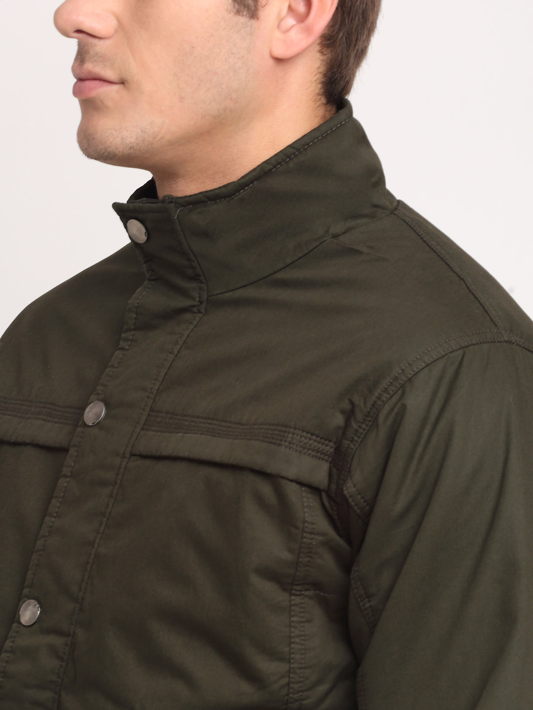 Cantabil Men's Olive Jacket (6710399434891)