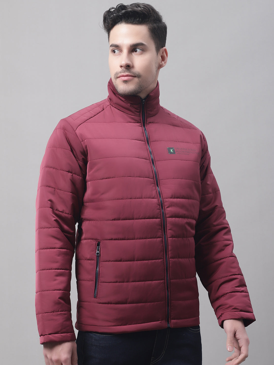 Men Maroon Jacket – Cantabil