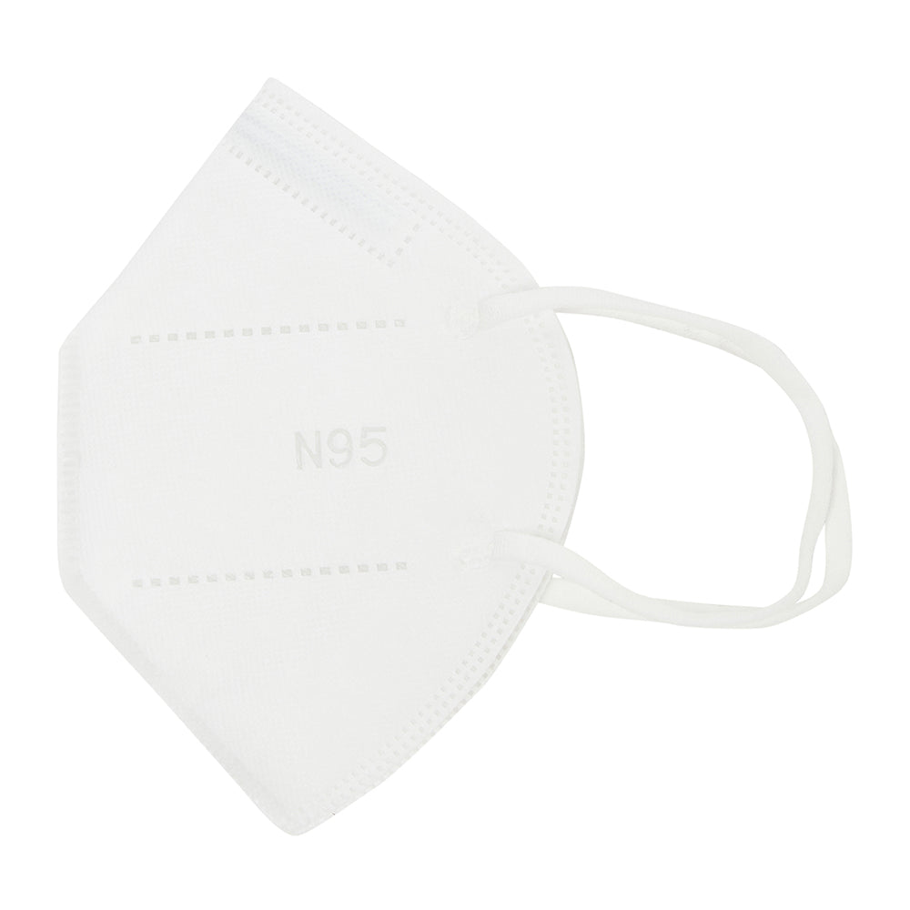 Cantabil Pack of 10 N95 Solid White Face Mask (6822613778571)