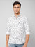 Cantabil Men Cotton Printed White Full Sleeve Casual Shirt for Men with Pocket (7113341763723)
