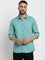 Cantabil Men Cotton Printed Green Full Sleeve Casual Shirt for Men with Pocket (6767380234379)