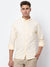 Cantabil Cotton Self Design Lemon Full Sleeve Casual Shirt for Men with Pocket (6928005693579)