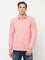 Cantabil Cotton Printed Pink Full Sleeve Casual Shirt for Men with Pocket (6814867226763)