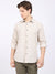 Cantabil Cotton Blend Printed Off White Full Sleeve Casual Shirt for Men with Pocket (6868550516875)