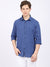 Cantabil Cotton Blend Printed Blue Full Sleeve Casual Shirt for Men with Pocket (6865476452491)