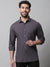 Cantabil Cotton Blend Grey Solid Full Sleeve Casual Shirt for Men with Pocket (7070461395083)