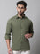 Cantabil Cotton Printed Olive Full Sleeve Casual Shirt for Men with Pocket (7070775378059)