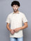 Cantabil Cotton Printed Beige Half Sleeve Casual Shirt for Men with Pocket (7121522229387)