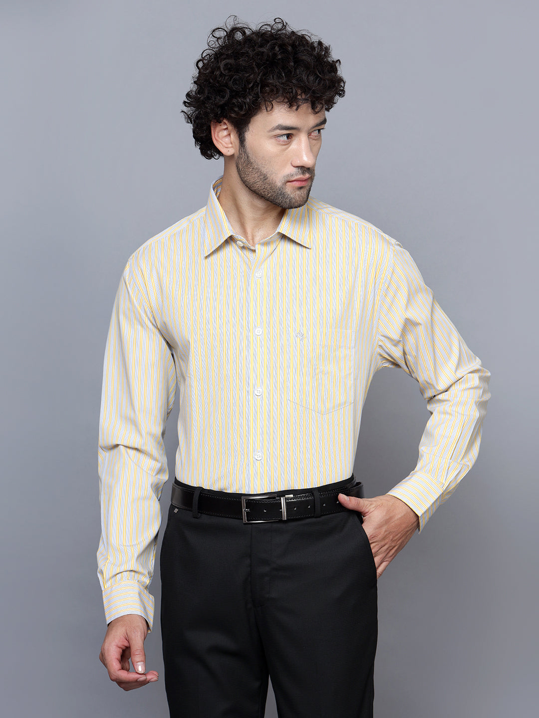 Cantabil Men Lemon Shirt (7121013997707)