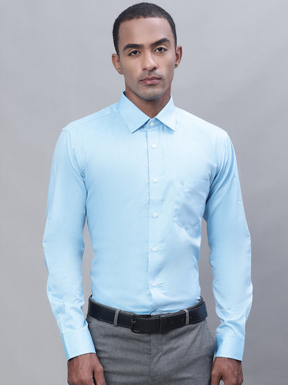 Cantabil Men Sky Blue Shirt (7113382330507)