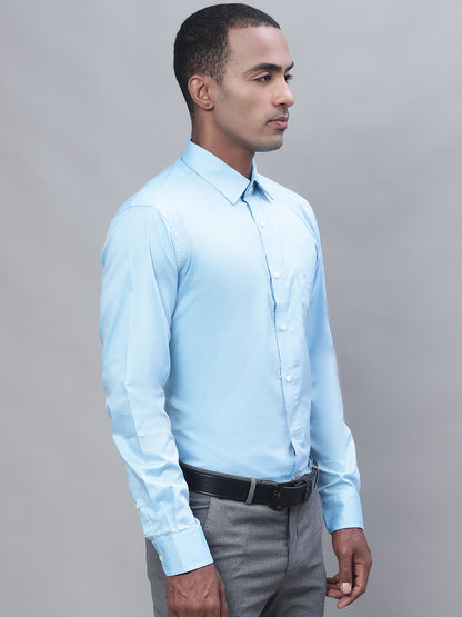 Cantabil Men Sky Blue Shirt (7113382330507)