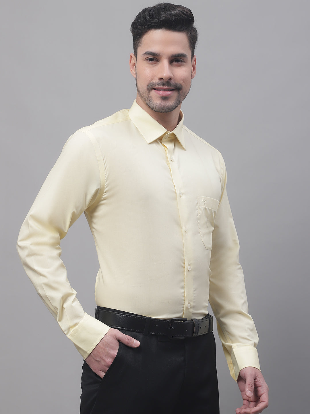 Cantabil Men Lemon Shirt (7091796082827)