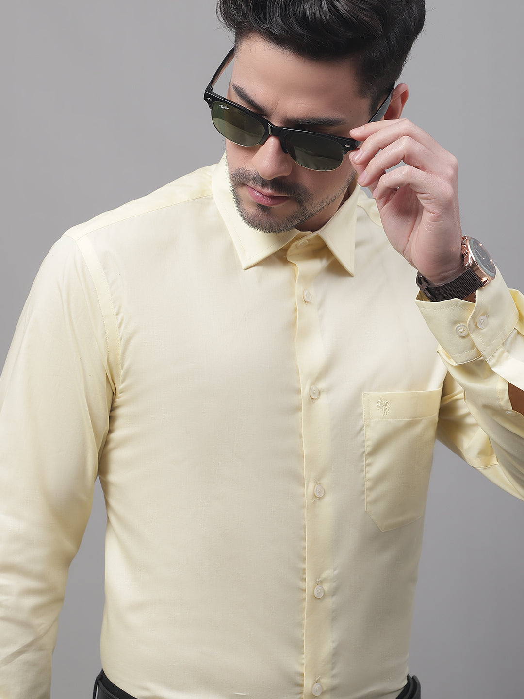 Cantabil Men Lemon Shirt (7091796082827)