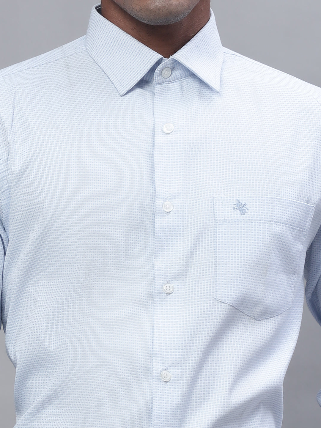 Cantabil Men Sky Blue Shirt (7113654698123)