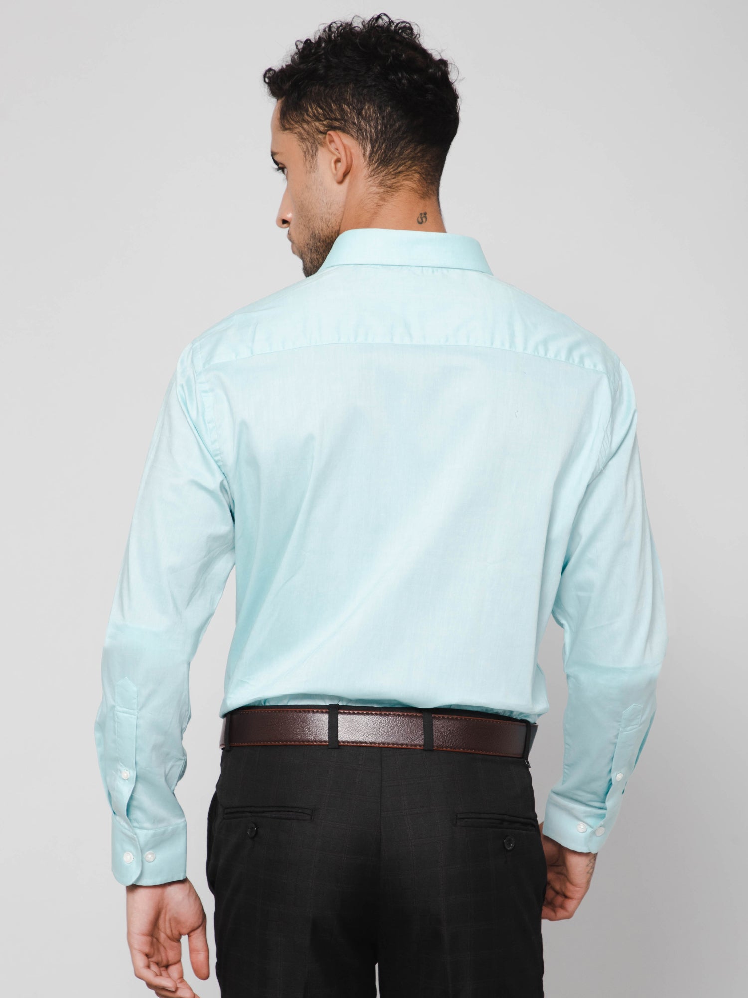 Cantabil Mens Turquoise Shirt (7114723852427)