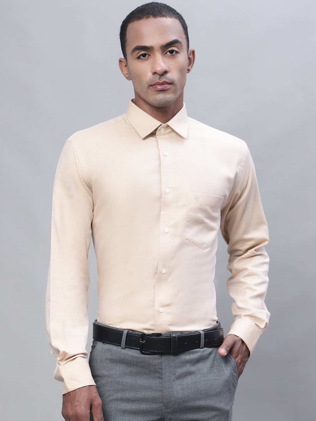 Cantabil Men Mustard Shirt (7113388228747)