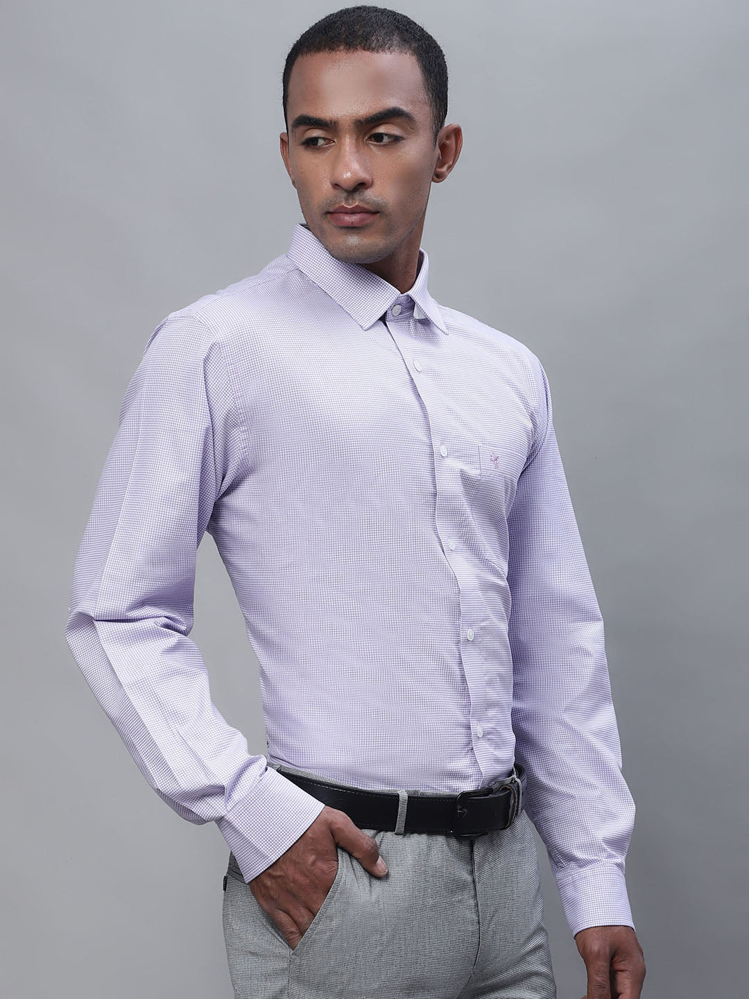 Buy Lilac Formal Full Sleeves Shirt for Men Online at SELECTED HOMME  |228538601