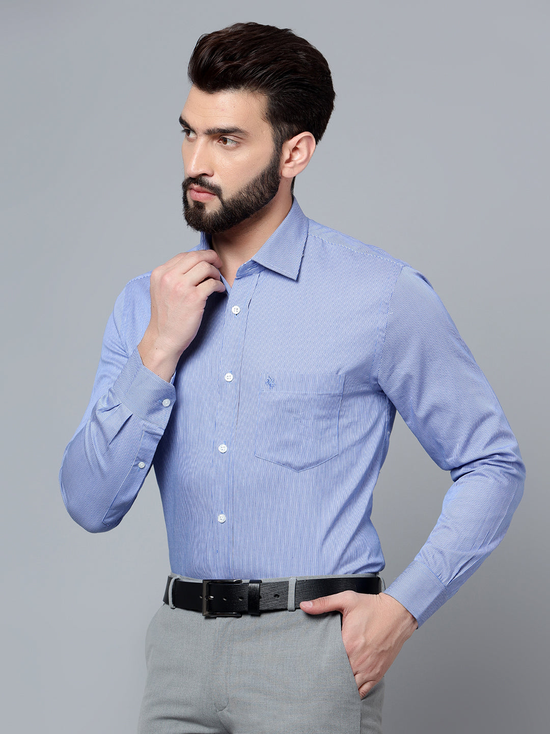 Cantabil Men Blue Shirt (7120716202123)