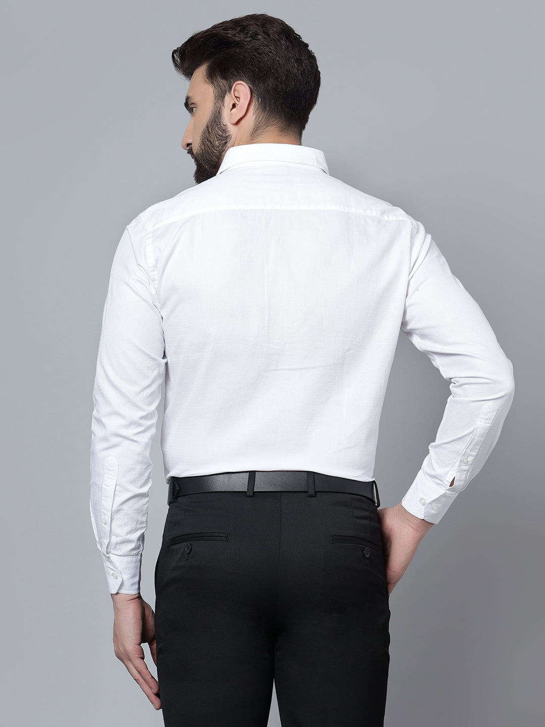 Cantabil Men White Formal Shirt (7120733044875)