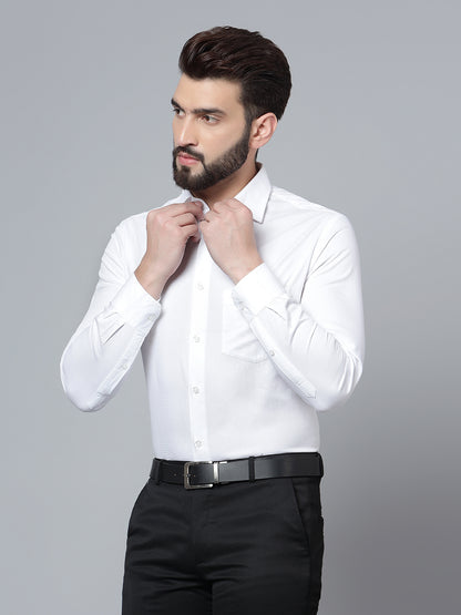 Cantabil Men White Formal Shirt (7120733044875)