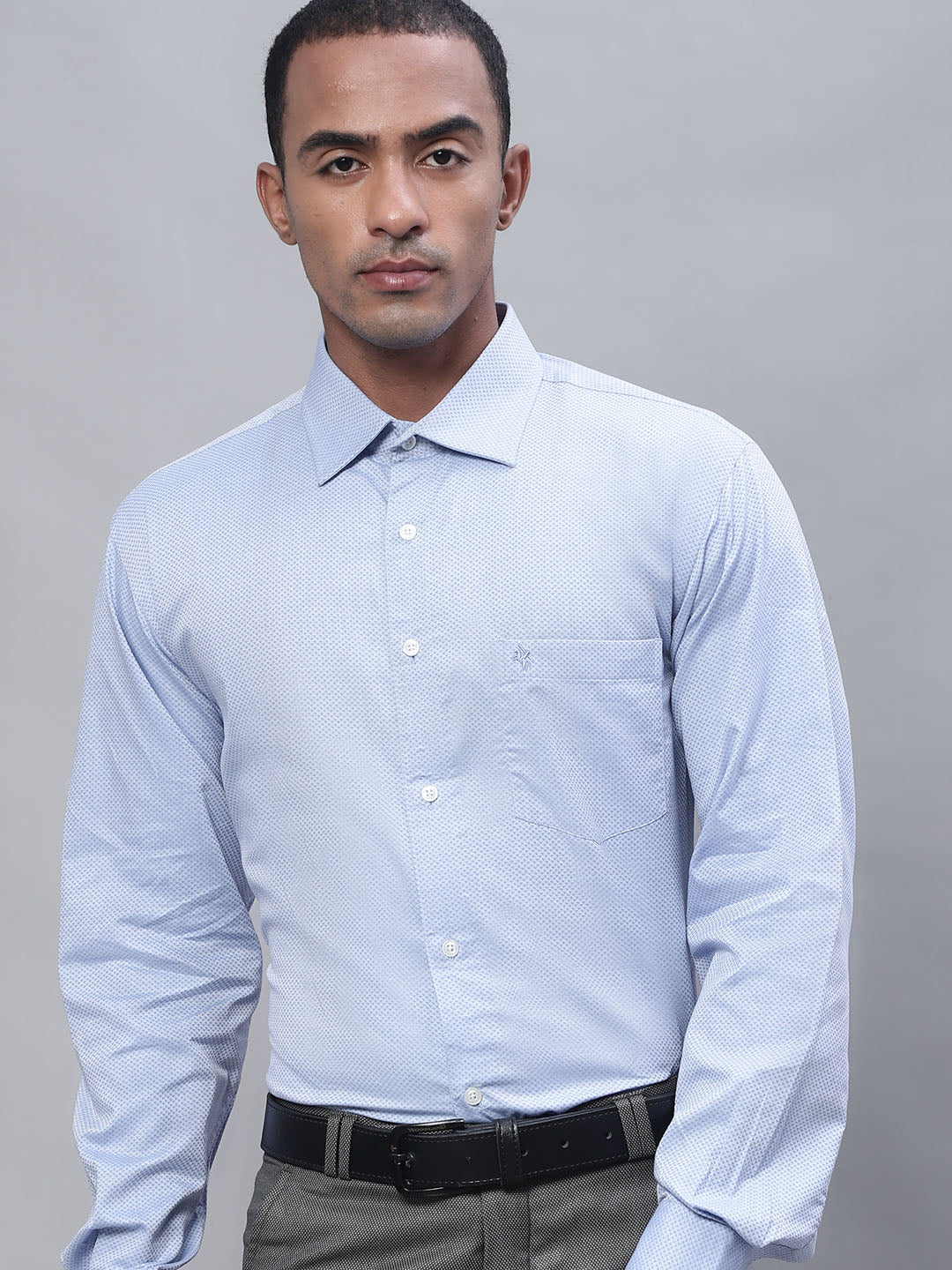 Cantabil Men Blue Shirt (7113400909963)