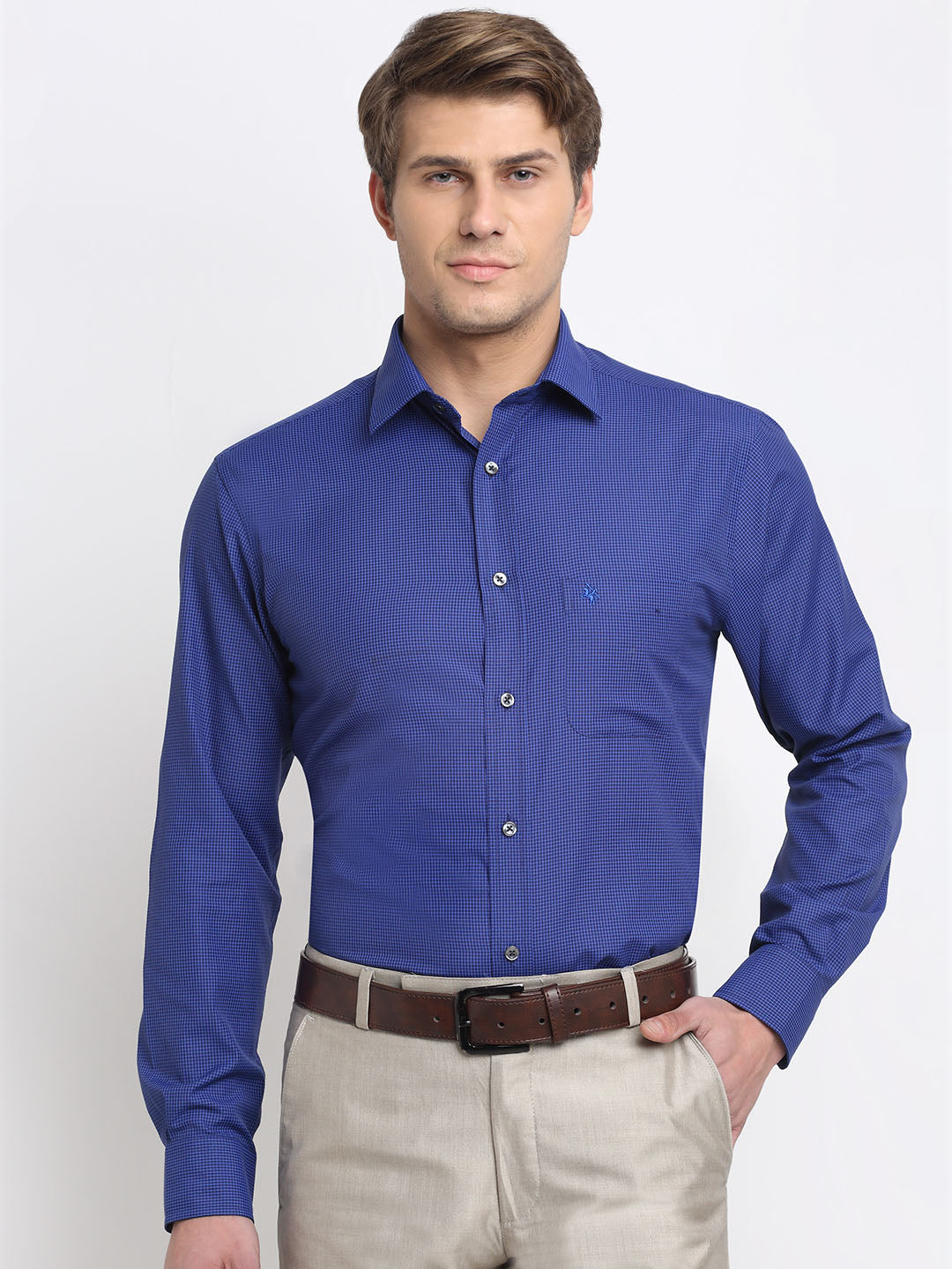 Cantabil Men's Blue Shirt (6729703751819)