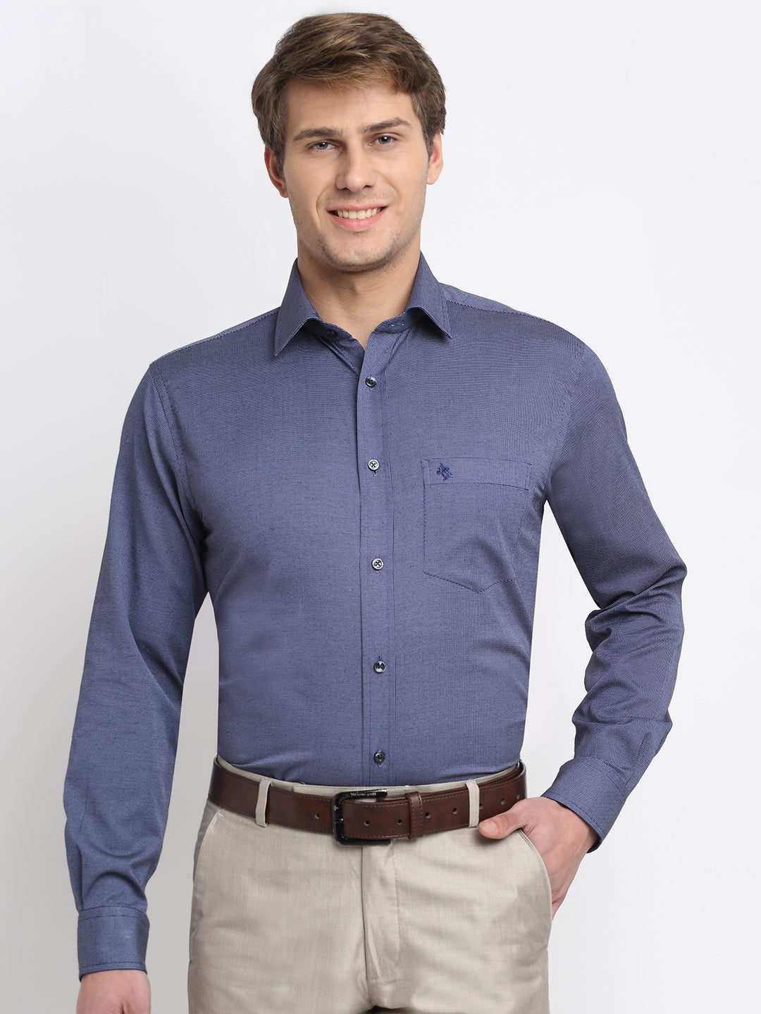 Cantabil Men's Navy Shirt (6729724297355)