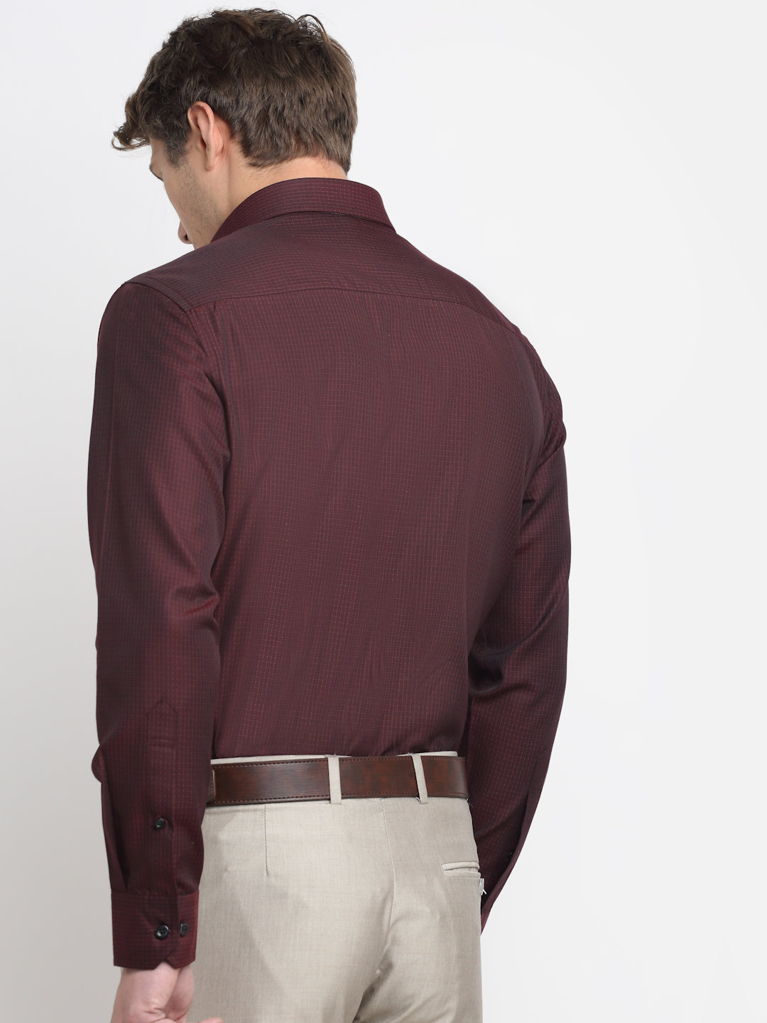 Cantabil Men's Maroon Shirt (6729731408011)