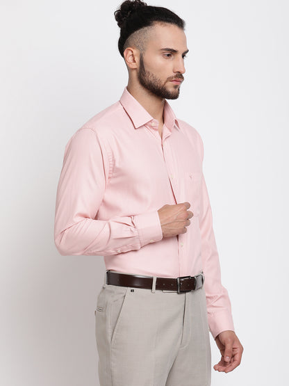 Cantabil Men's Pink Formal Shirt (6767583494283)