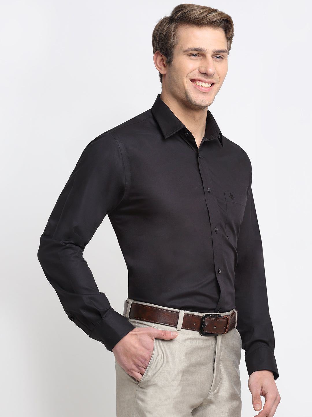 Cantabil Men's Black Shirt (6729741140107)