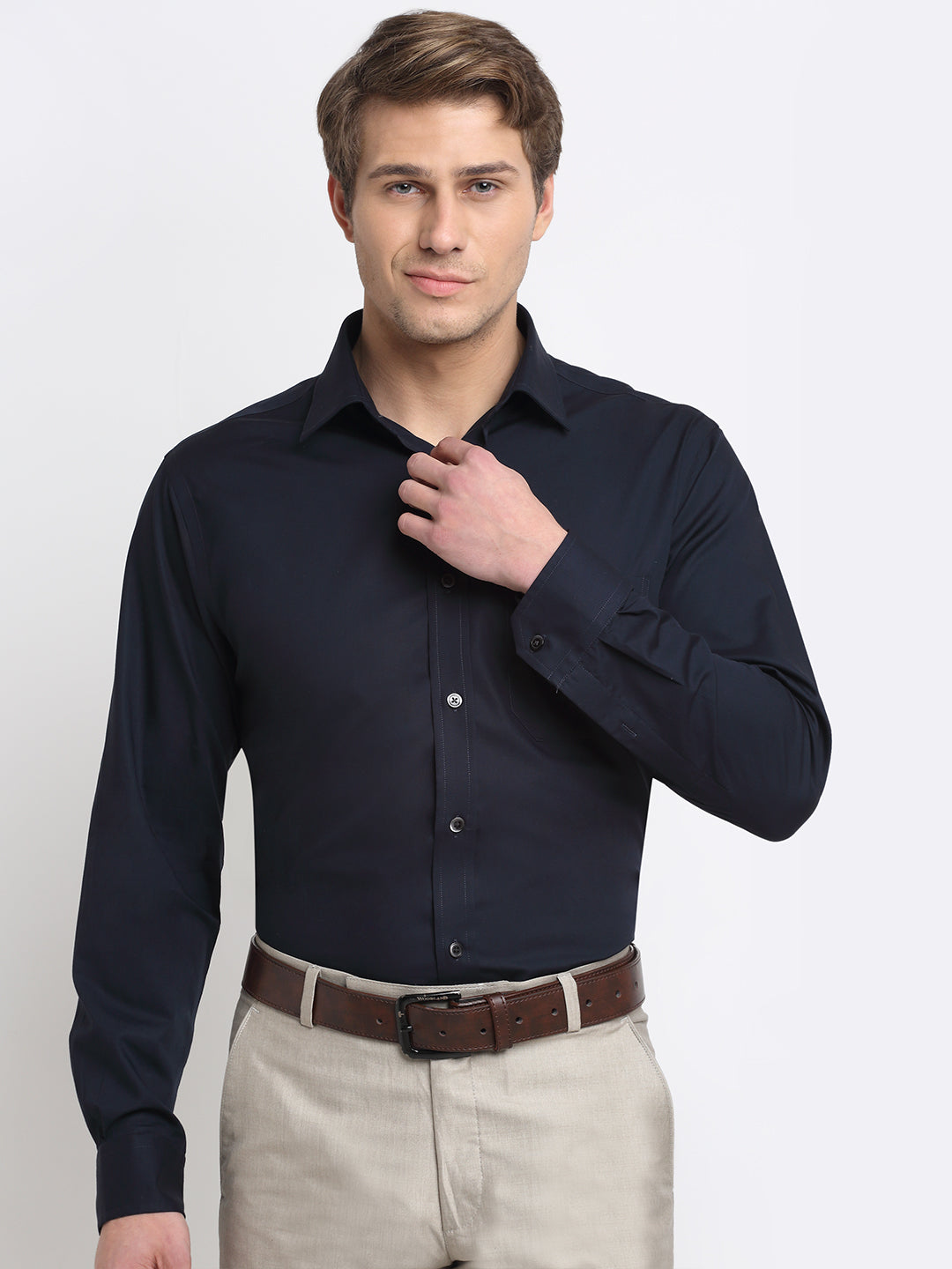 Cantabil Men's Navy Shirt (6729745301643)