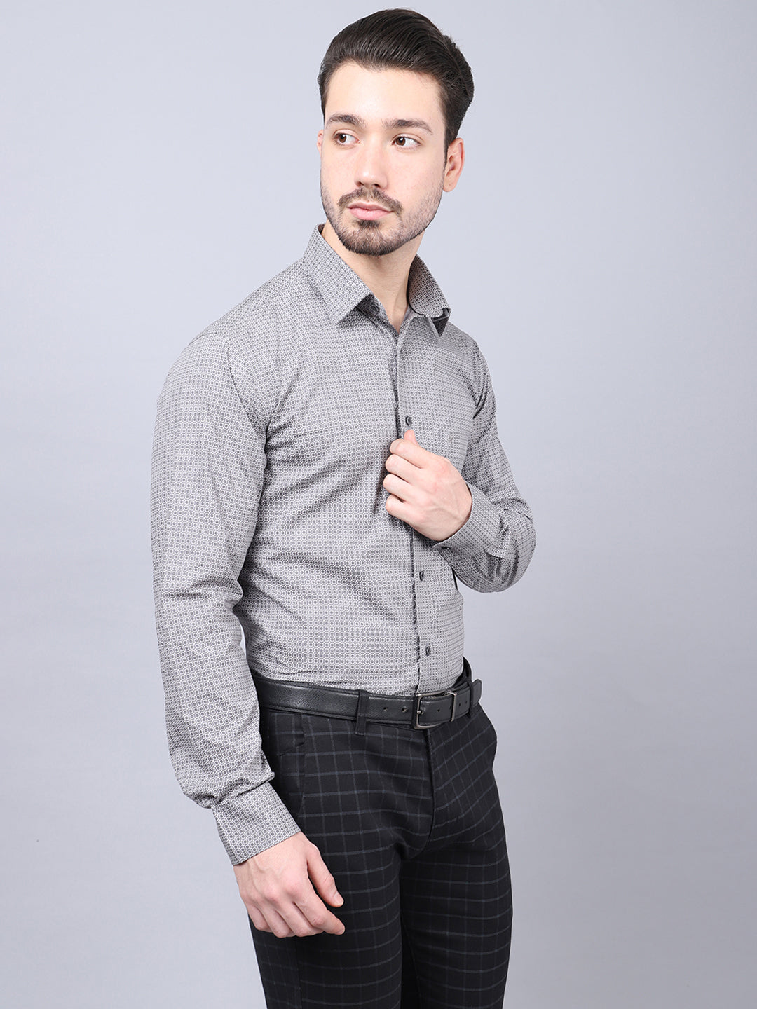 Cantabil Mens Grey Shirt (7048430977163)