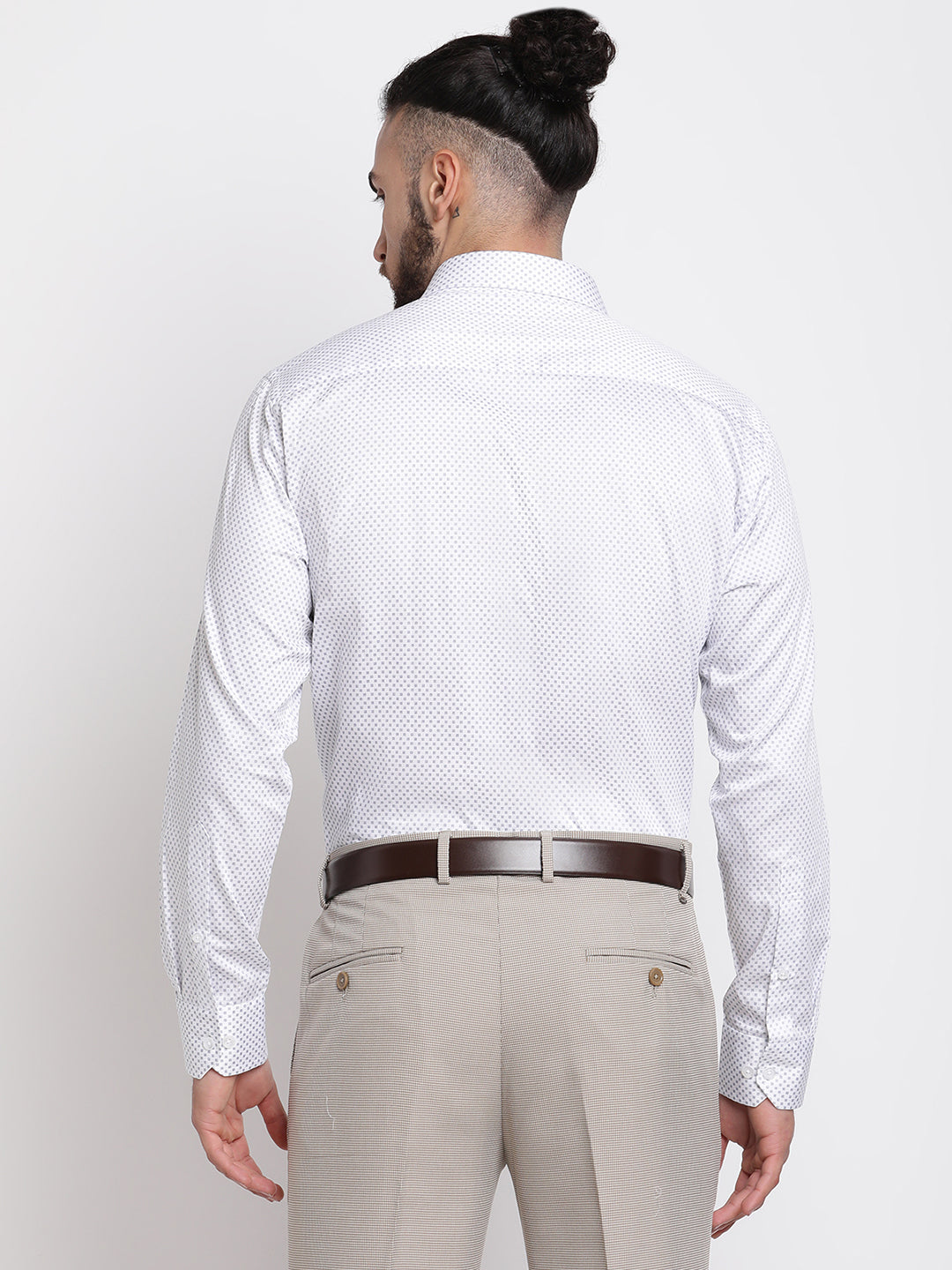 Cantabil Men's White Formal Shirt (6768356262027)