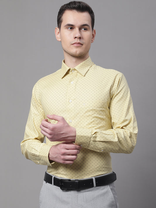 Cantabil Men's Lemon Shirt (7070847467659)