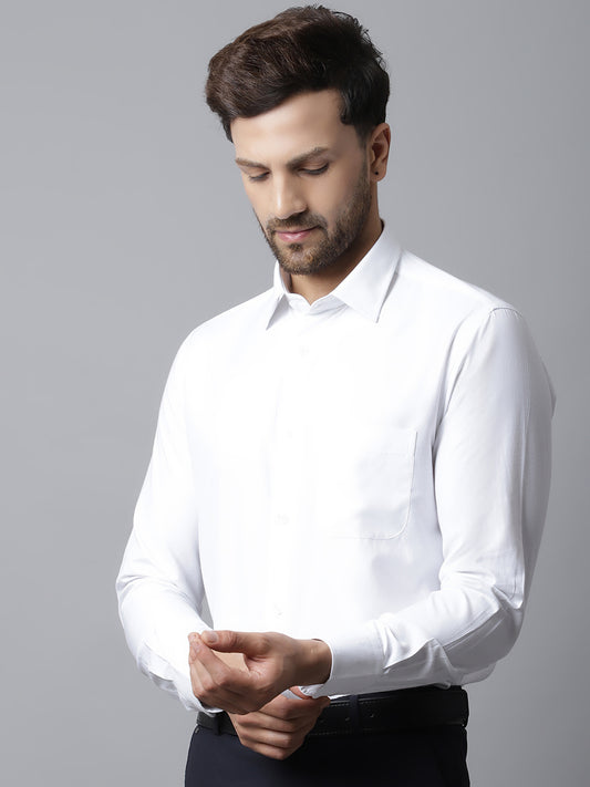 Cantabil Men White Shirt (7048902639755)