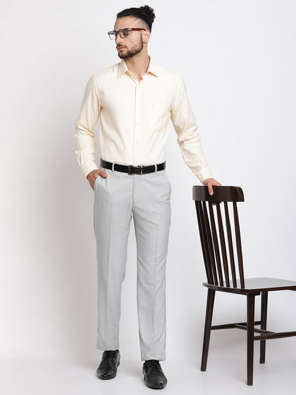 Cantabil Men's Yellow Formal Shirt (6768380805259)