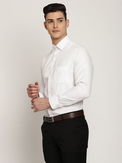 Cantabil Men's White Formal Shirt (6830862041227)