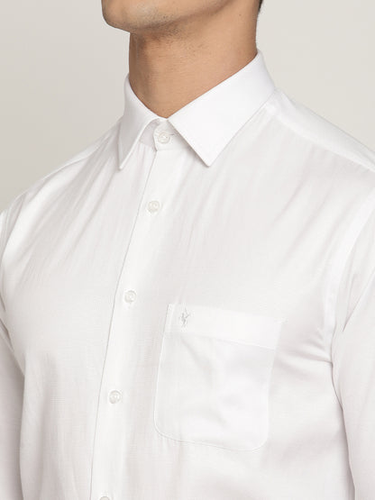 Cantabil Men's White Formal Shirt (6830862041227)