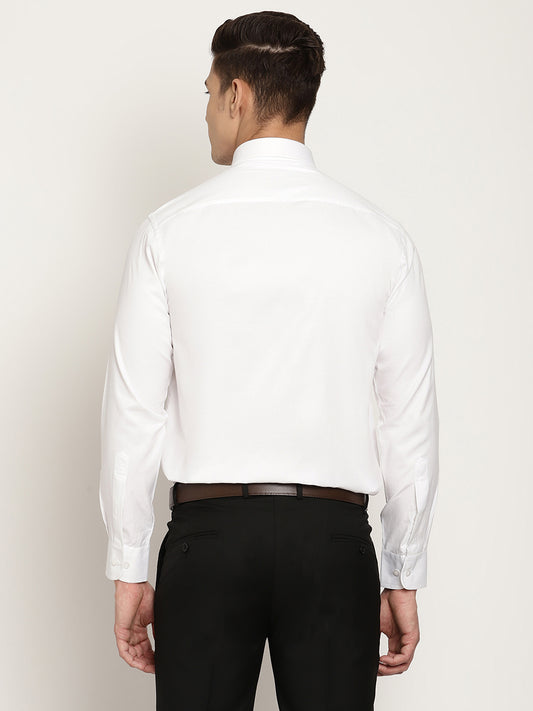 Cantabil Men's White Formal Shirt (6831143682187)