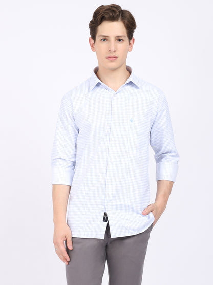 Cantabil Men's Sky Blue Formal Shirt (6868370555019)