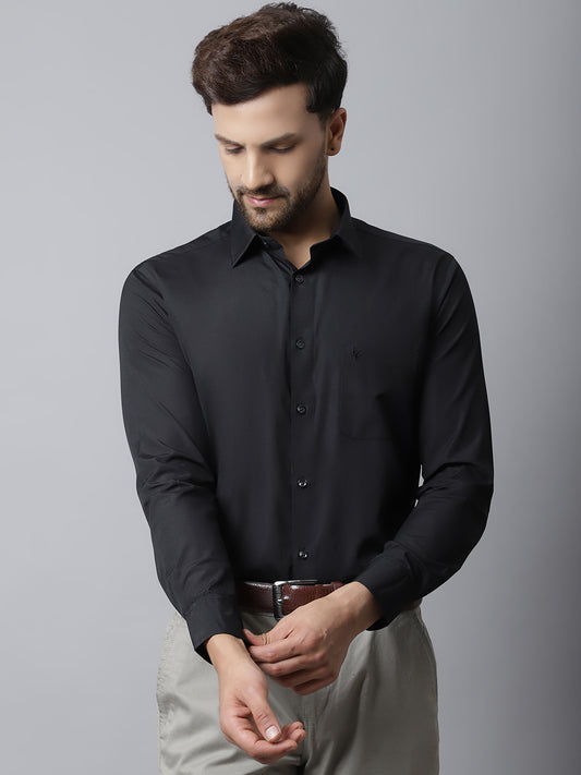 Cantabil Men Black Shirt (7048926232715)