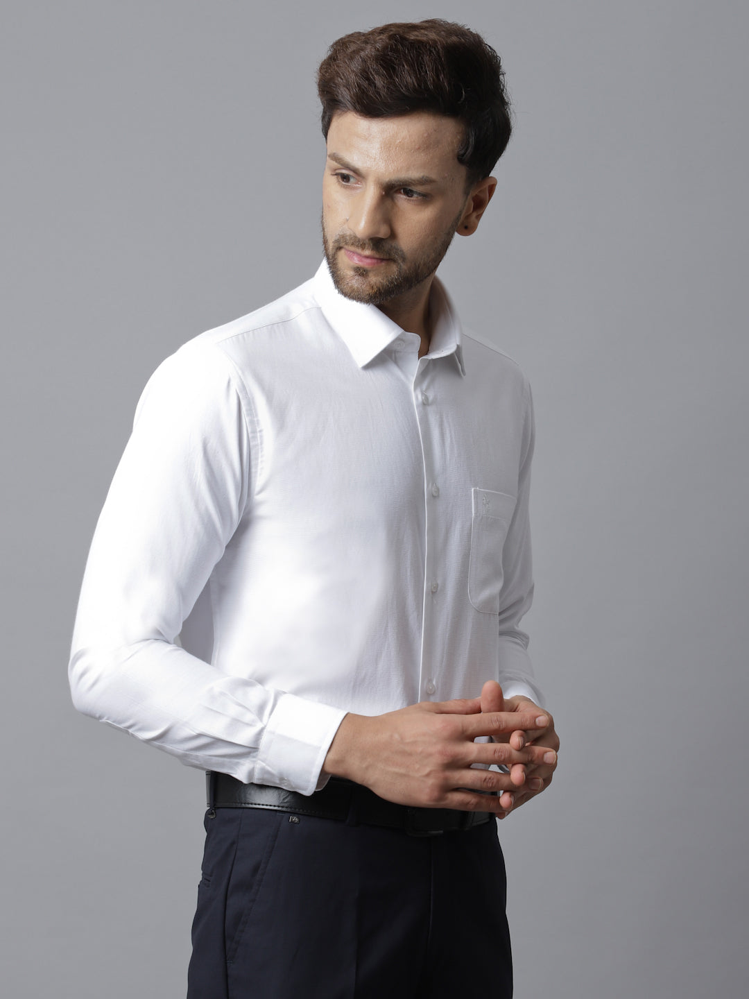 Cantabil Men White Shirt (7048926691467)