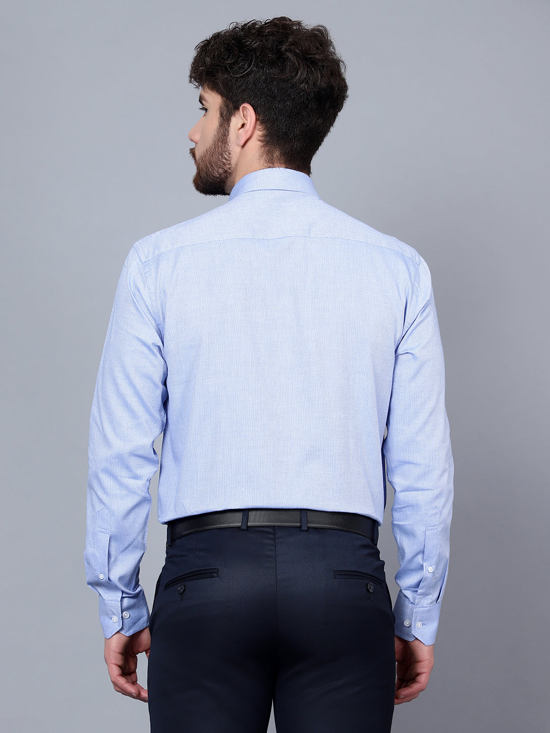 Cantabil Men Blue Shirt (7091389595787)