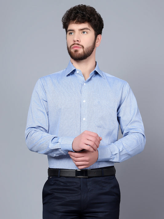 Cantabil Men Blue Shirt (7091456114827)