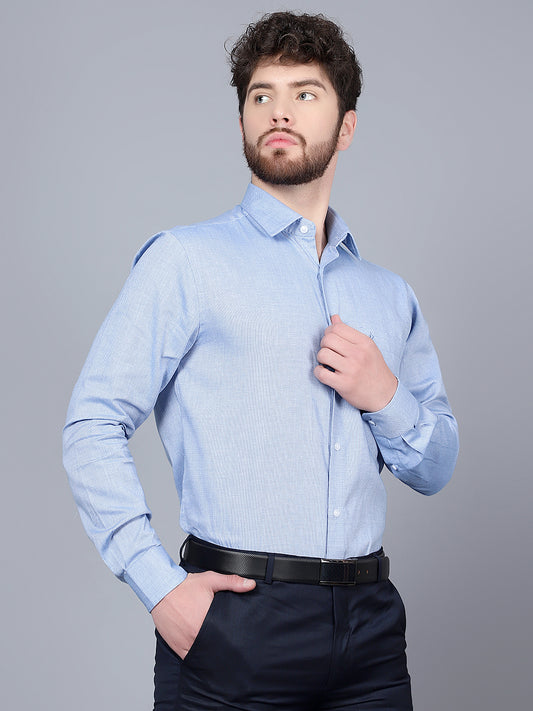 Cantabil Men Blue Shirt (7091456114827)
