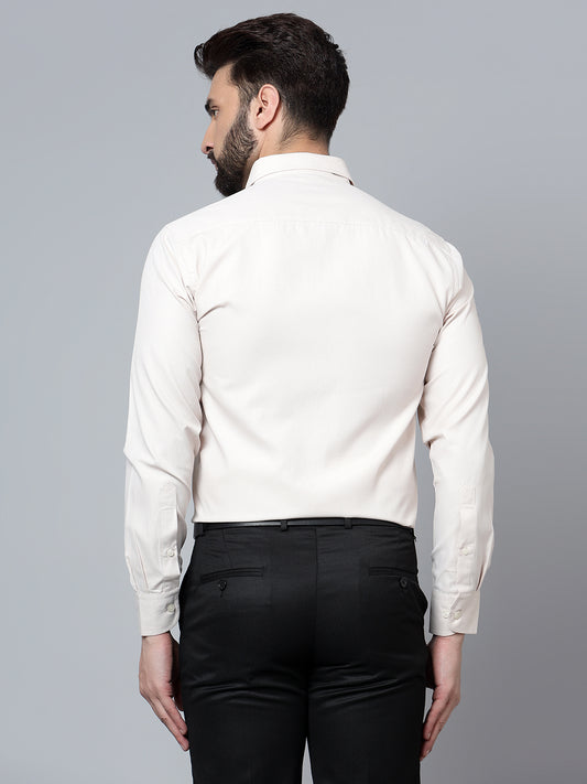 Cantabil Men Beige Shirt (7121329520779)