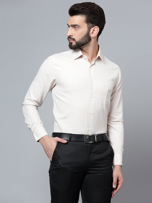 Cantabil Men Beige Shirt (7121329520779)