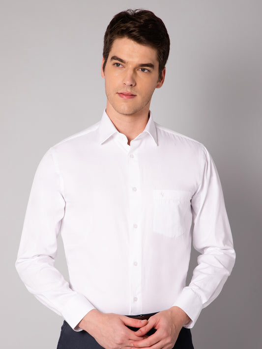 Cantabil Men's White Shirt (7048922759307)