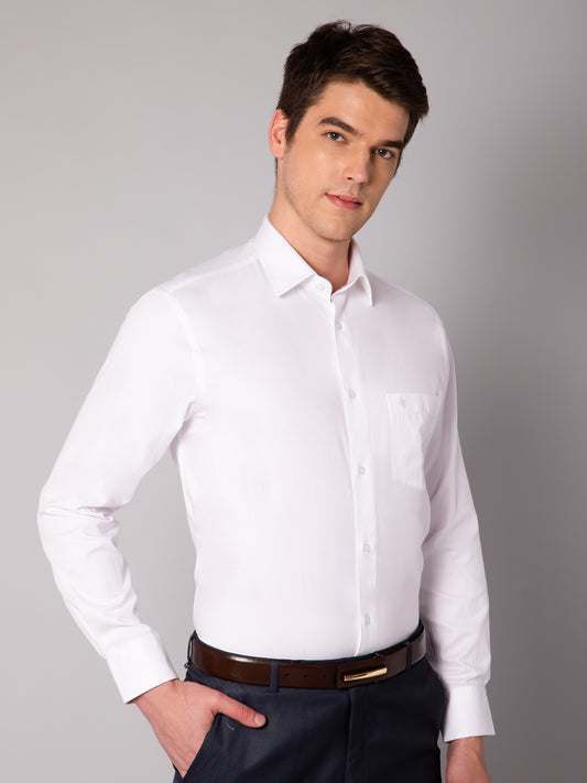 Cantabil Men's White Shirt (7048922759307)