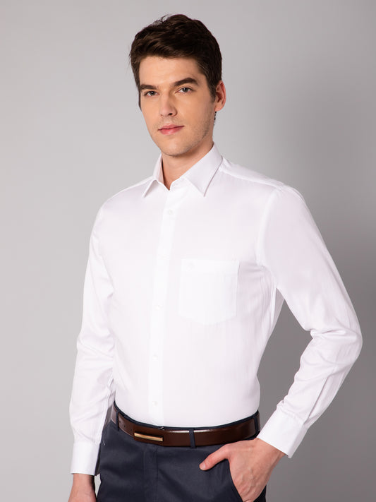 Cantabil Men's White Shirt (7048922759307)